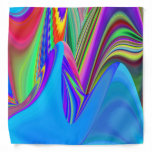 Summerfeeling , Abstract 3D Rainbowart Bandana