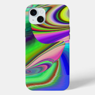 Summerfeeling , Abstract 3D Rainbowart iPhone 15 Plus Case