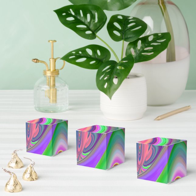 Summerfeeling , Abstract 3D Rainbowart Favor Boxes (Multiple)