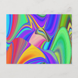 Summerfeeling , Abstract 3D Rainbowart Holiday Postcard