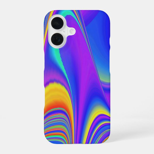 Summerfeeling , Abstract 3D Rainbowart Iphone Case (Back)