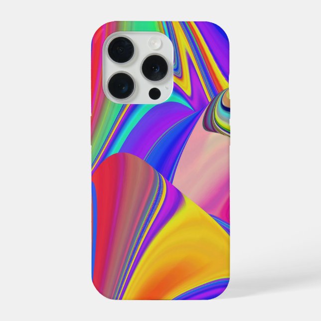 Summerfeeling , Abstract 3D Rainbowart Iphone Case (Back)