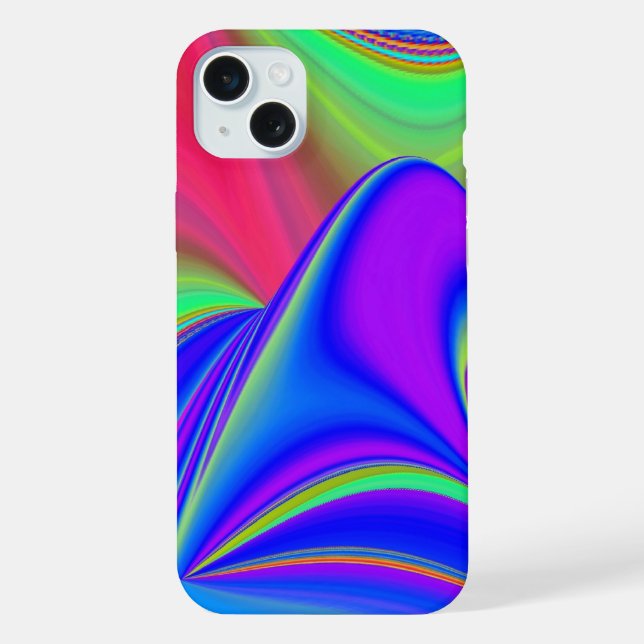 Summerfeeling , Abstract 3D Rainbowart Iphone Case (Back)