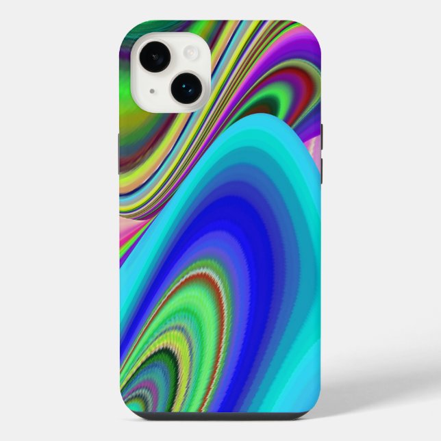 Summerfeeling , Abstract 3D Rainbowart Iphone Case (Back)