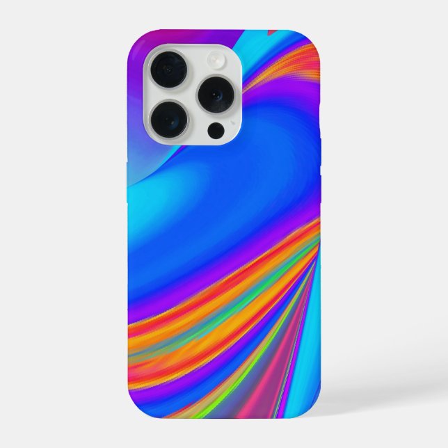 Summerfeeling , Abstract 3D Rainbowart Iphone Case (Back)