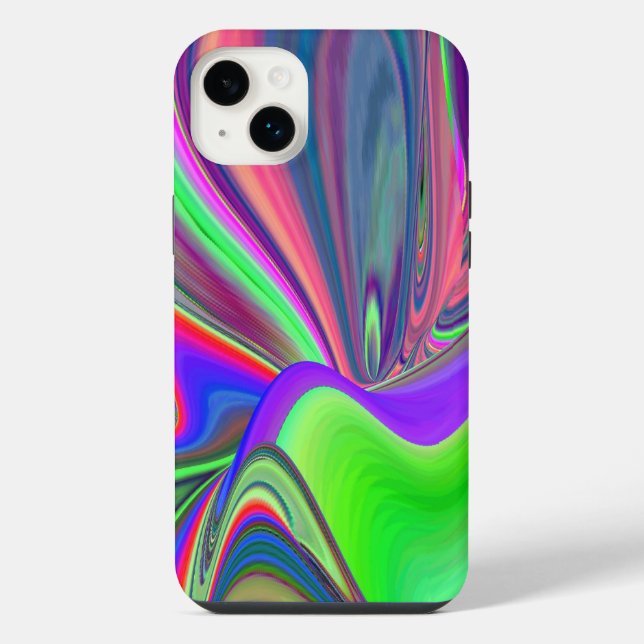 Summerfeeling , Abstract 3D Rainbowart Iphone Case (Back)