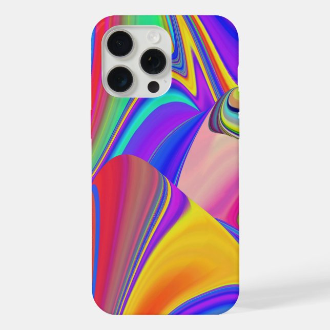 Summerfeeling , Abstract 3D Rainbowart Iphone Case (Back)