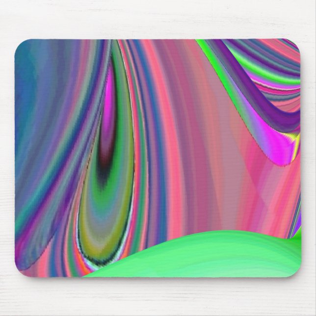 Summerfeeling , Abstract 3D Rainbowart Mouse Pad (Front)