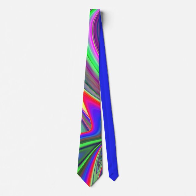 Summerfeeling , Abstract 3D Rainbowart Neck Tie (Front)