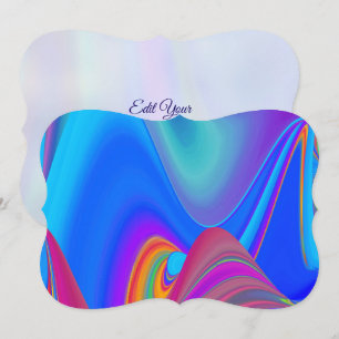 Summerfeeling , Abstract 3D Rainbowart Save The Date