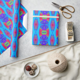 Summerfeeling , Abstract 3D Rainbowart Wrapping Paper