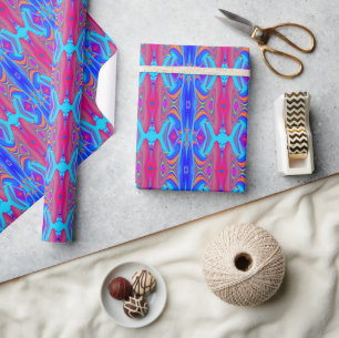 Summerfeeling , Abstract 3D Rainbowart Wrapping Paper