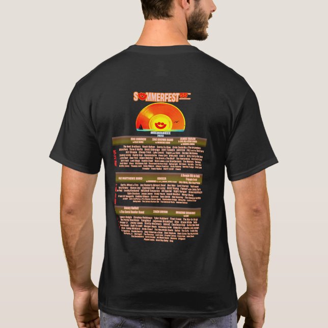 Summerfest 2023 Line-Up T-Shirt (Back)