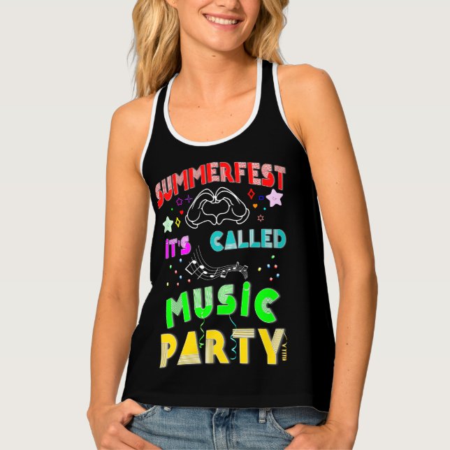 Summerfest It's Called Music Party Tank Top (Front)