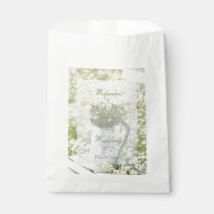 Summerfield Daisies Camomile Flower Wedding Favor Bag