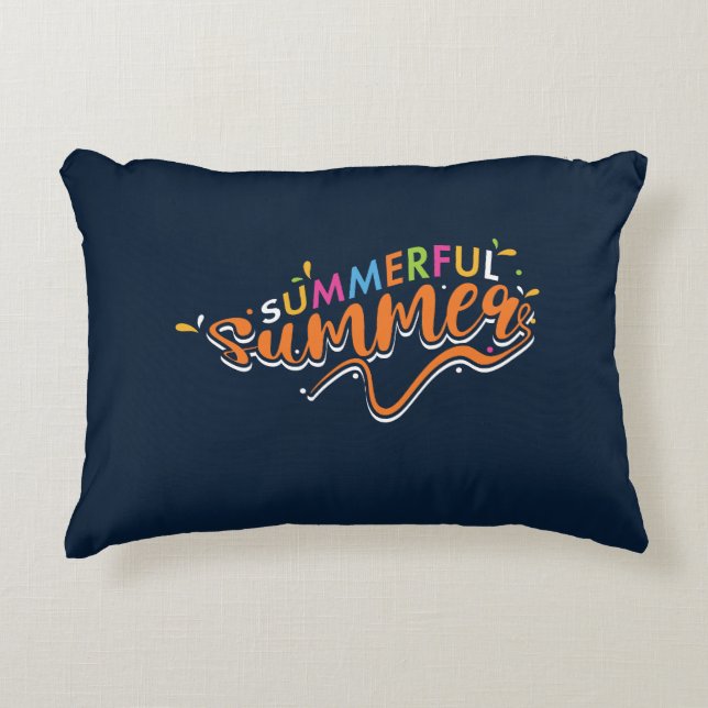 Summerful Summer  Accent Pillow (Front)
