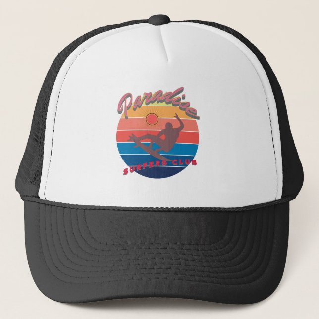 Summerfun surfing club-Beach weather Trucker Hat (Front)