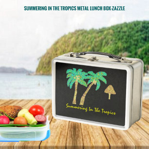 Summering In The Tropics Metal Lunch Box