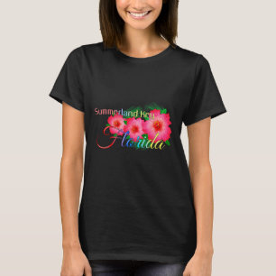 Summerland Key Florida Tropical Flowers Family Vac T-Shirt