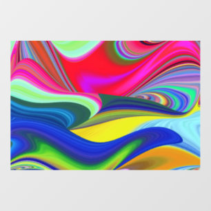 Summerrainbow , Abstract 3D Rainbowart Floor Decals