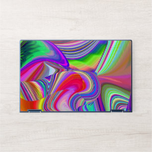 Summerrainbow , Abstract 3D Rainbowart HP Laptop Skin