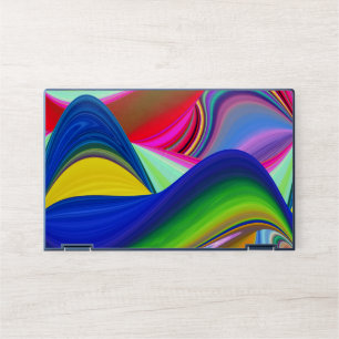 Summerrainbow , Abstract 3D Rainbowart HP Laptop Skin