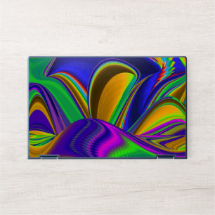 Summerrainbow , Abstract 3D Rainbowart HP Laptop Skin