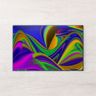 Summerrainbow , Abstract 3D Rainbowart HP Laptop Skin