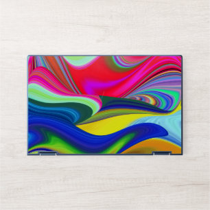 Summerrainbow , Abstract 3D Rainbowart HP Laptop Skin