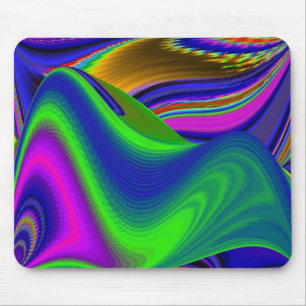 Summerrainbow , Abstract 3D Rainbowart Mouse Pad