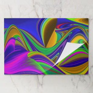 Summerrainbow , Abstract 3D Rainbowart Paper Pad