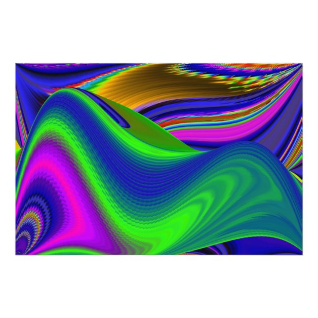 Summerrainbow , Abstract 3D Rainbowart Photo Print (Front)