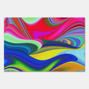 Summerrainbow , Abstract 3D Rainbowart Sign