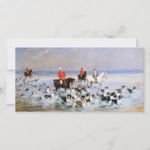 Summer's Day in Cleveland (Horses and Hound Dogs) Card