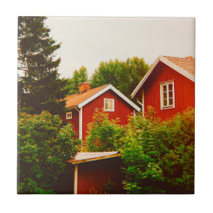 Summer's day in Dalarna Ceramic Tile
