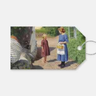 Summer's Day in Denmark (by H.A. Brendekilde) Gift Tags