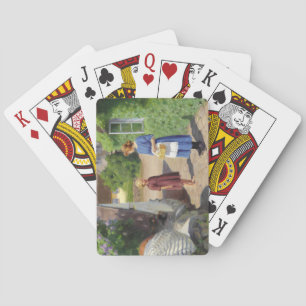 Summer's Day in Denmark (by H.A. Brendekilde) Poker Cards