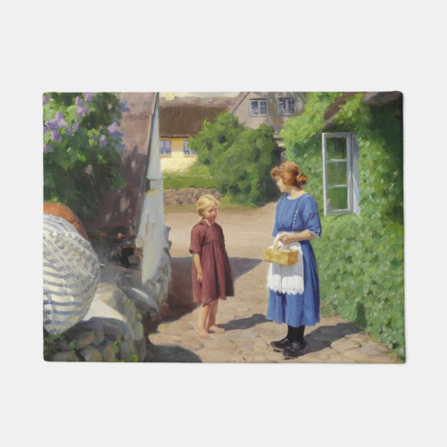 Summer's Day in Denmark (Mother and Daughter) Doormat (Front)