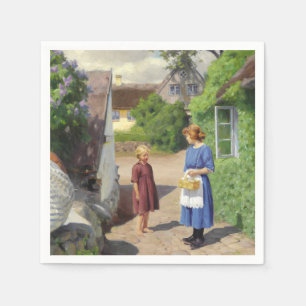 Summer's Day in Denmark (Mother and Daughter) Napkins