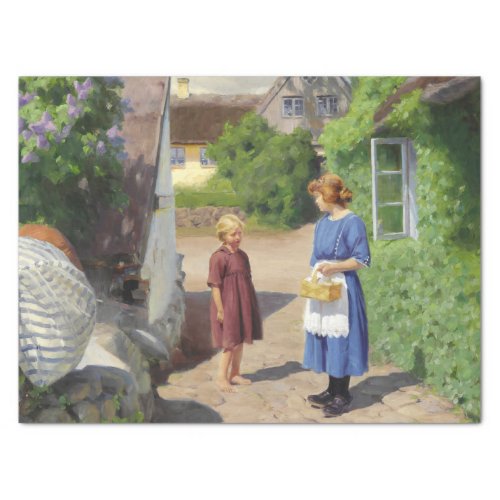 Summers Day in Denmark Mother and Daughter Tissue Paper
