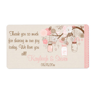 Summer's Dream Wedding Favor Labels