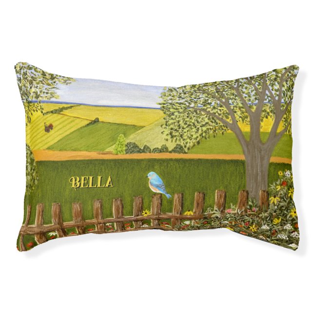 Summers End Pet Bed With Text (Front)