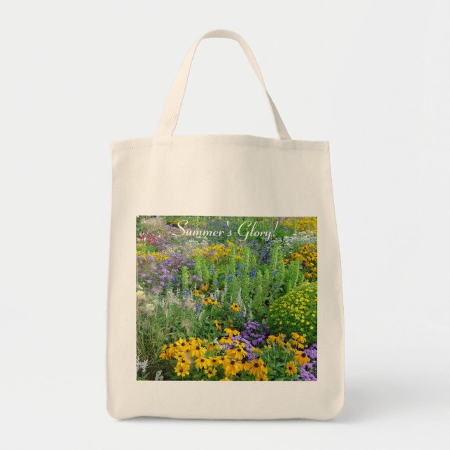 Summer's Glory Floral Tote Bag (Front)