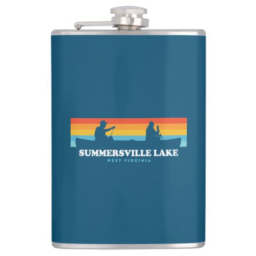 Summersville Lake West Virginia Canoe Flask
