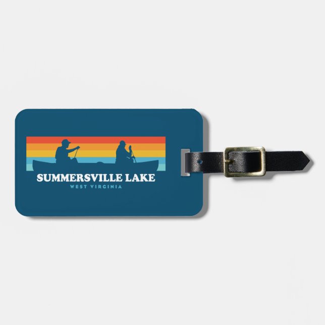 Summersville Lake West Virginia Canoe Luggage Tag (Front Horizontal)
