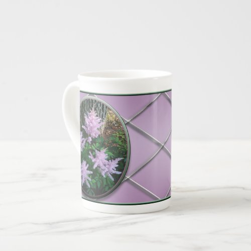 Summersweet Butterfly Flowers Bone China Mug