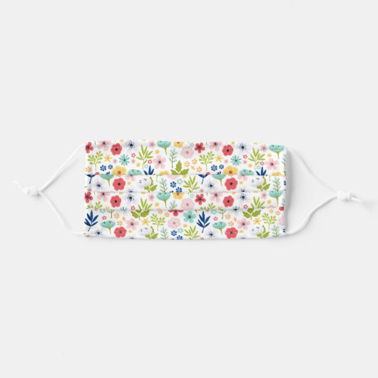 Summertime Adult Cloth Face Mask (Front, Folded)