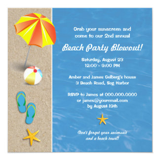 Summer Vacation Invitations & Announcements | Zazzle