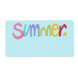 Summertime blue Gift Tag