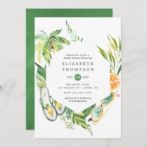 Summertime Bridal Shower Invitation